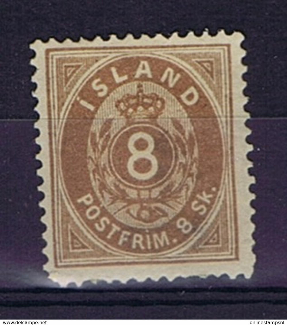 Iceland: 1873 Mi Nr 4A MH/*, Mit Falz, Avec Charnière - Nuevos