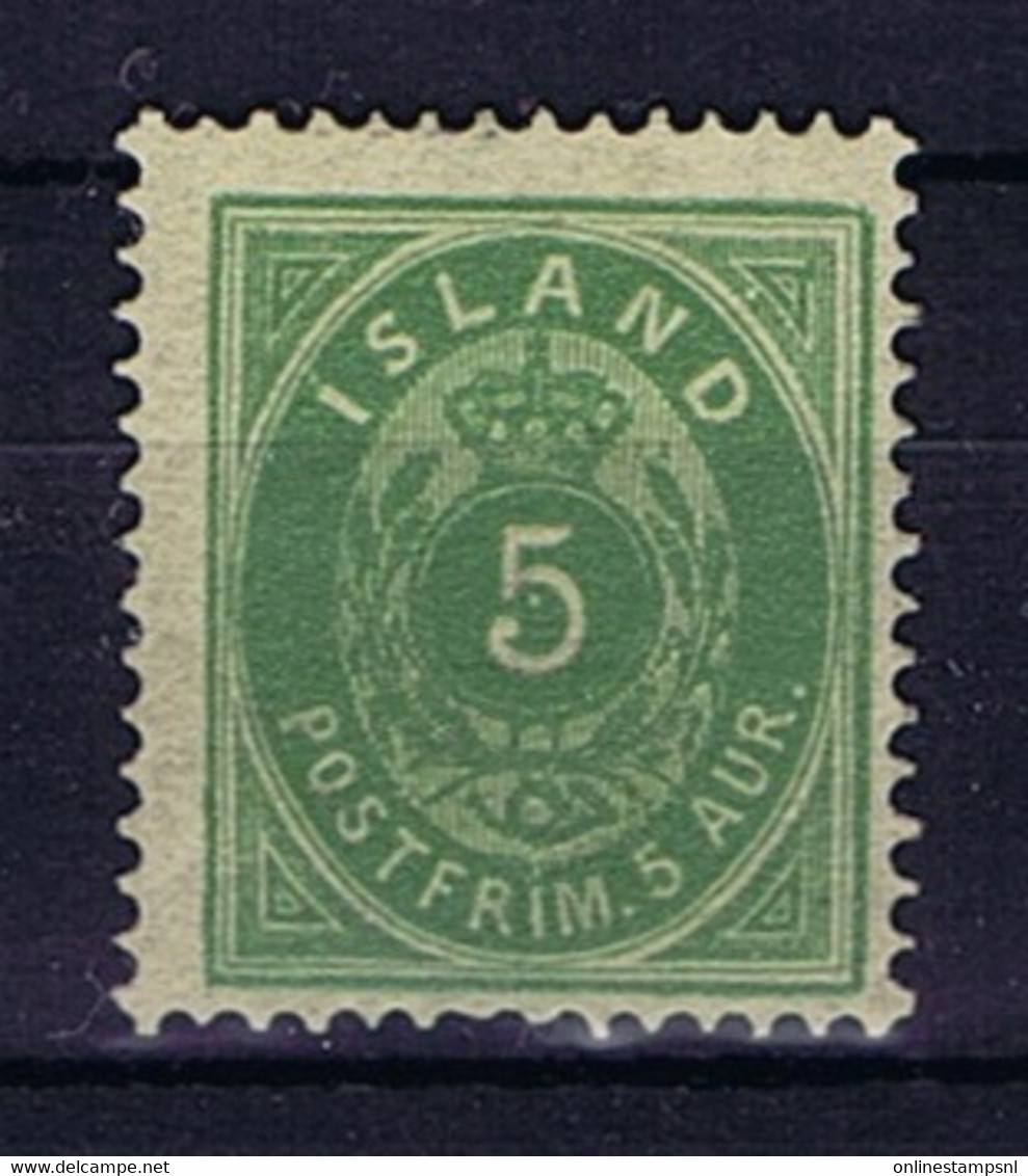 Iceland: 1882 Mi Nr 13 A MH/*, Mit Falz, Avec Charnière 14 + 13.5 Pefo - Neufs