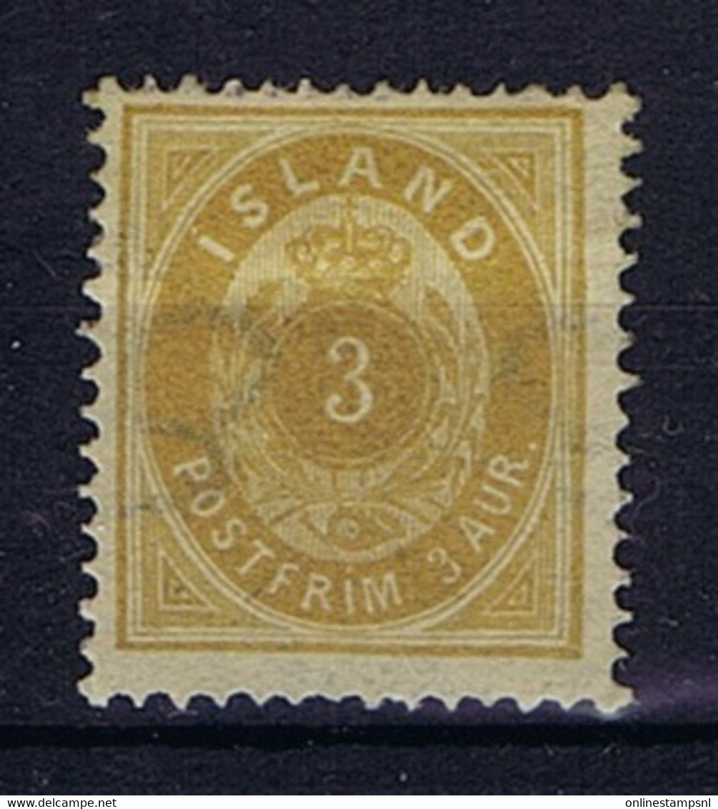 Iceland: 1882 Mi Nr 12 MH/*, Mit Falz, Avec Charnière 12.75 Pefo - Ungebraucht