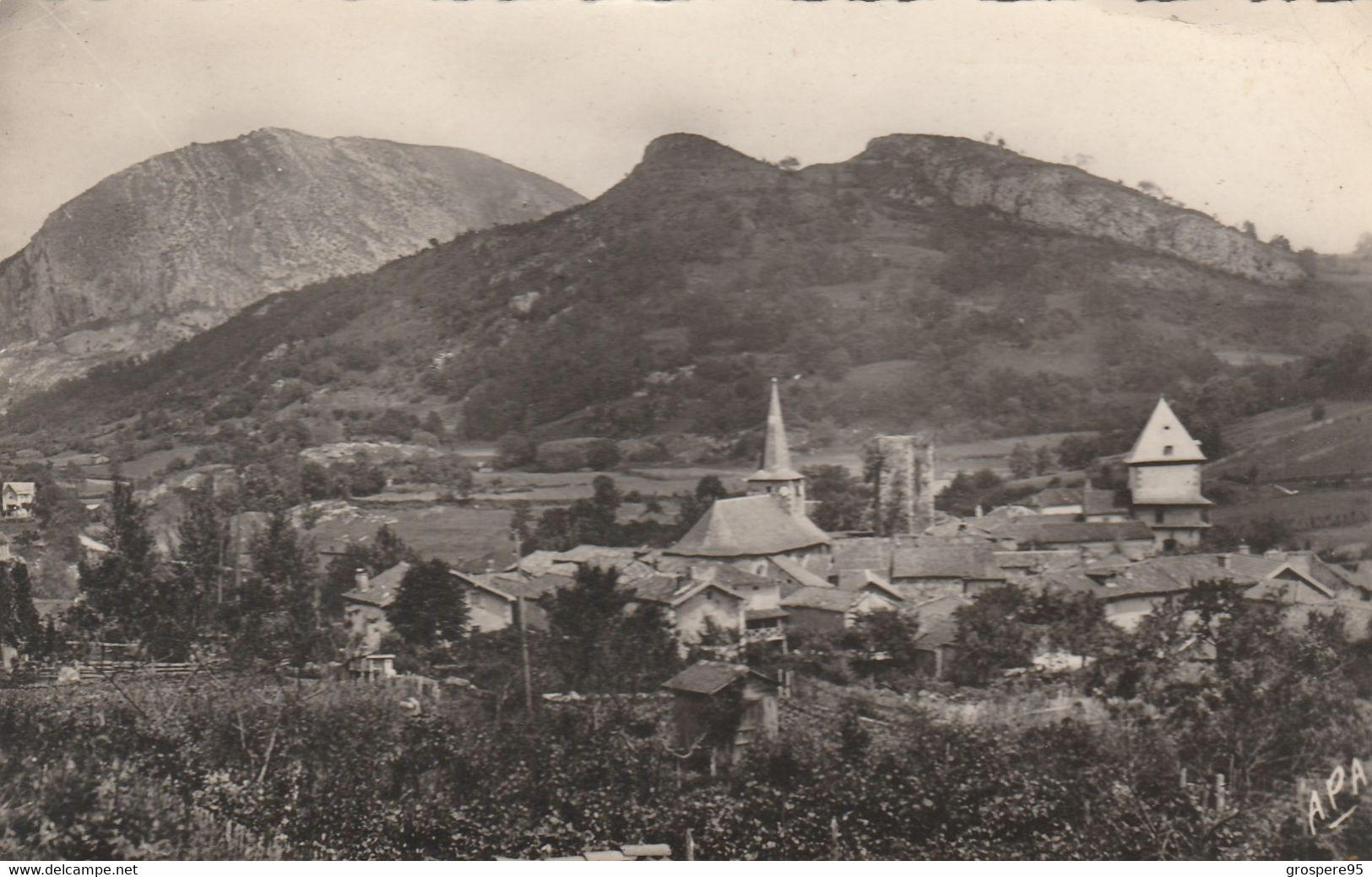 MAULEON BAROUSSE VUE GENERALE SUR GOUARDERE 1956 - Mauleon Barousse