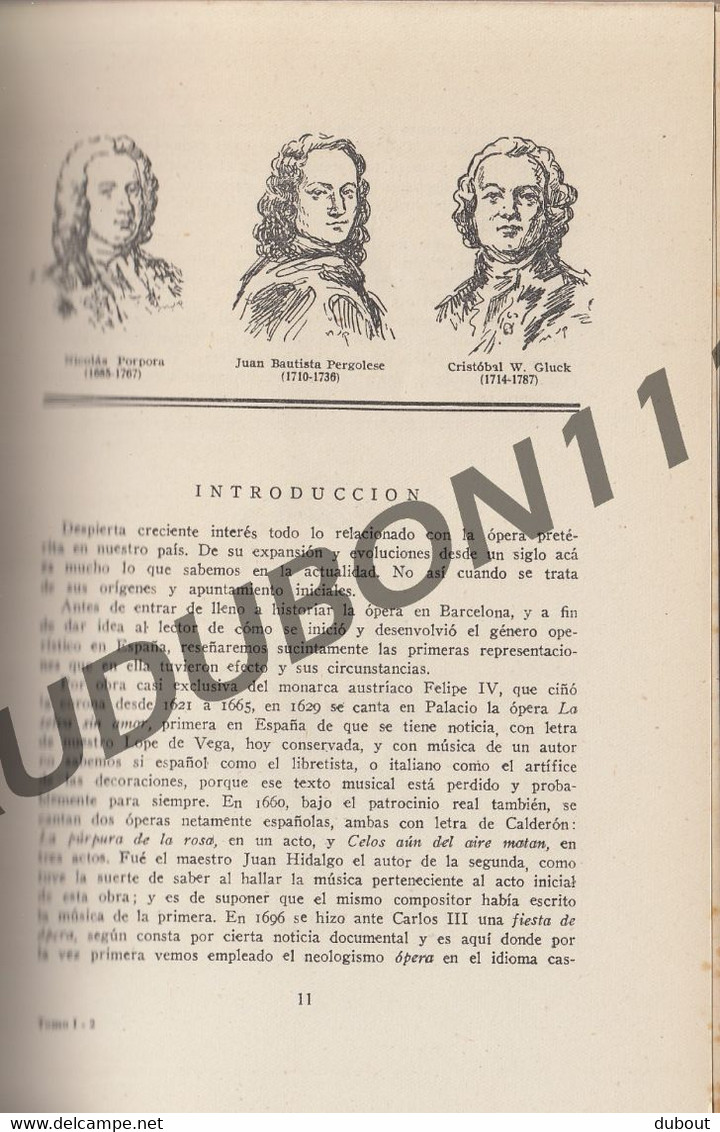 Espagne: Barcelona La Opera en Los Teatros - J. Subira 1946 Tomo 1 + 2 (U55-56)