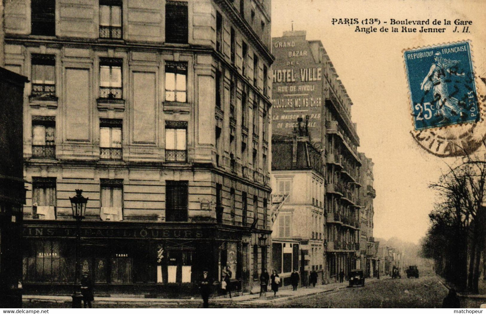 FRANCE - PARIS - 75 - PARIS XIIIe - Boulevard De La Gare - Angle De La Rue Jenner - Arrondissement: 13