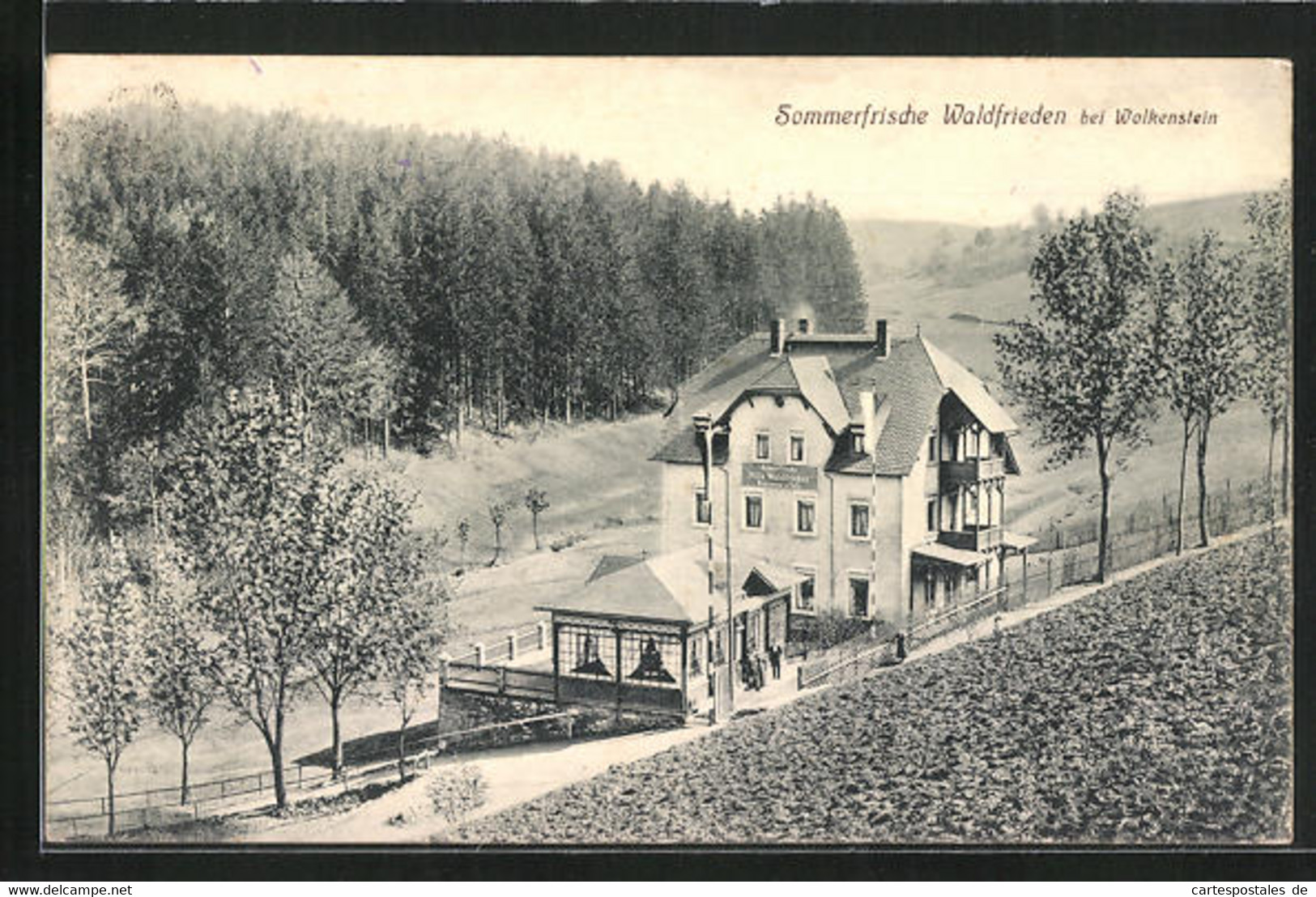 AK Wolkenstein, Hotel Villa Waldfrieden - Wolkenstein