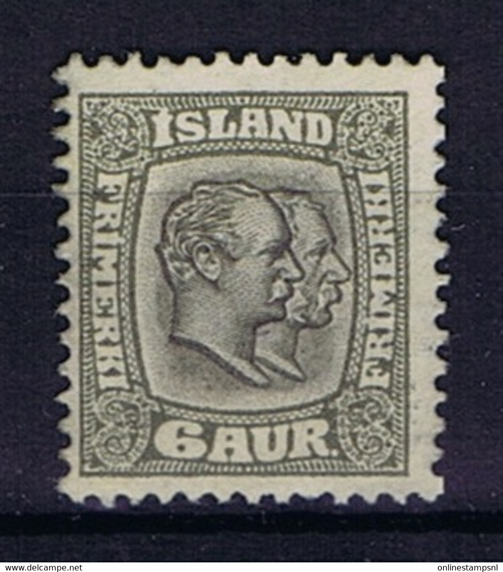 Iceland: 1907 Mi Nr 52  MH/*, Mit Falz, Avec Charnière - Unused Stamps