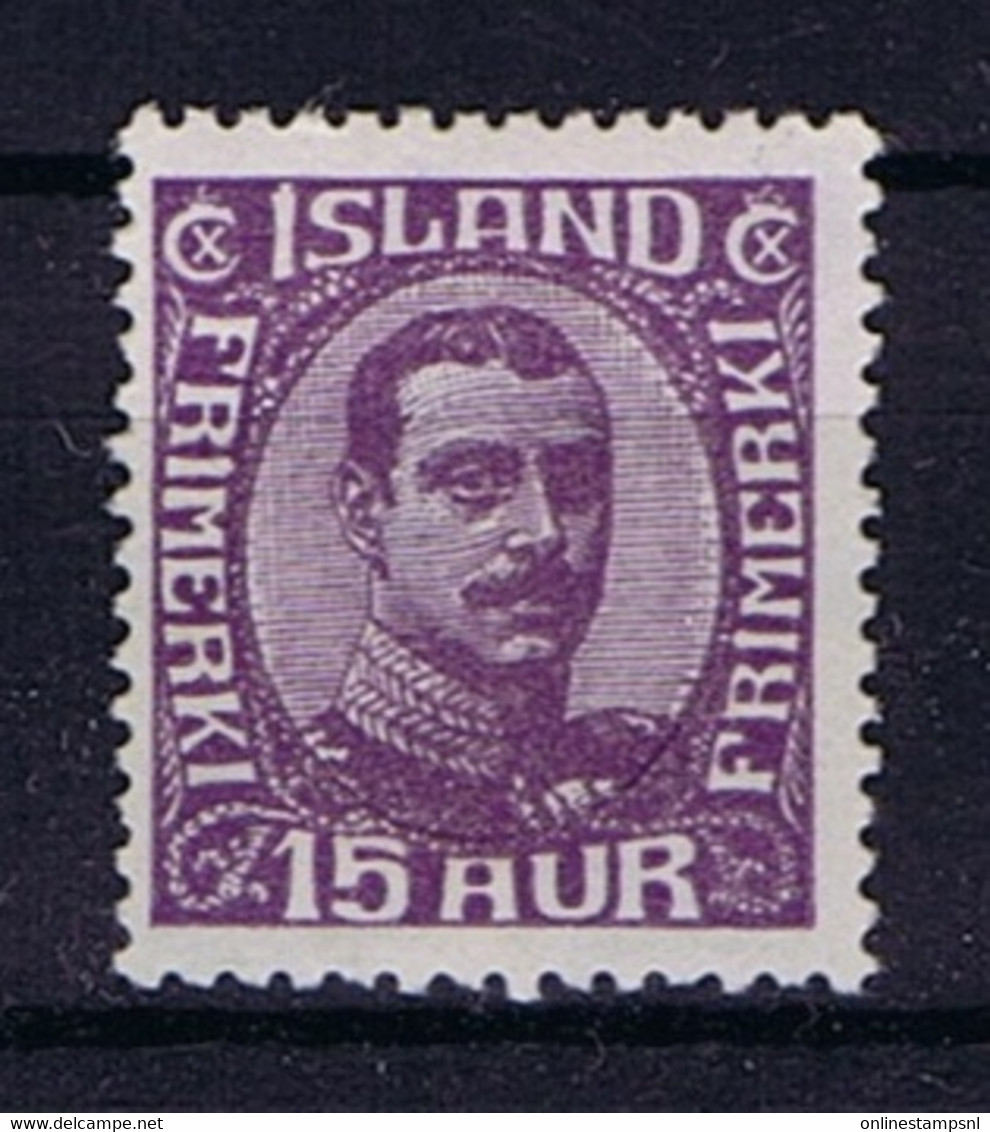 Iceland: 1920 Mi Nr 90 MH/*, Mit Falz, Avec Charnière - Ongebruikt