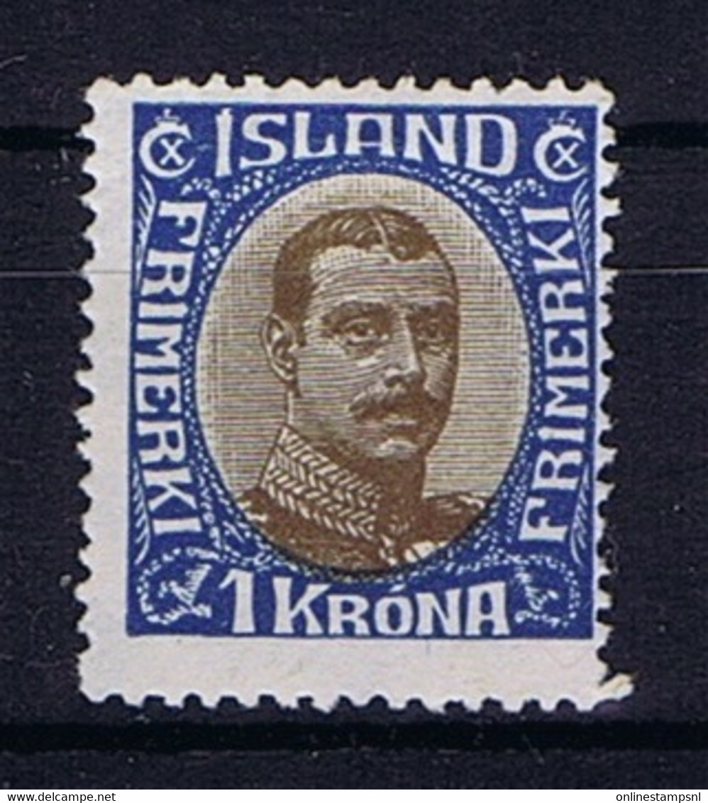 Iceland: 1920 Mi Nr 96 MH/*, Mit Falz, Avec Charnière - Neufs