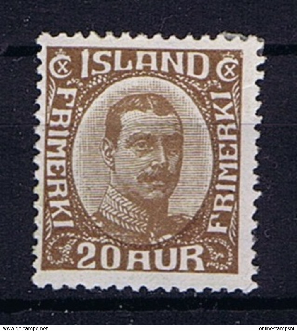 Iceland: 1921 Mi Nr 101 MH/*, Mit Falz, Avec Charnière - Unused Stamps