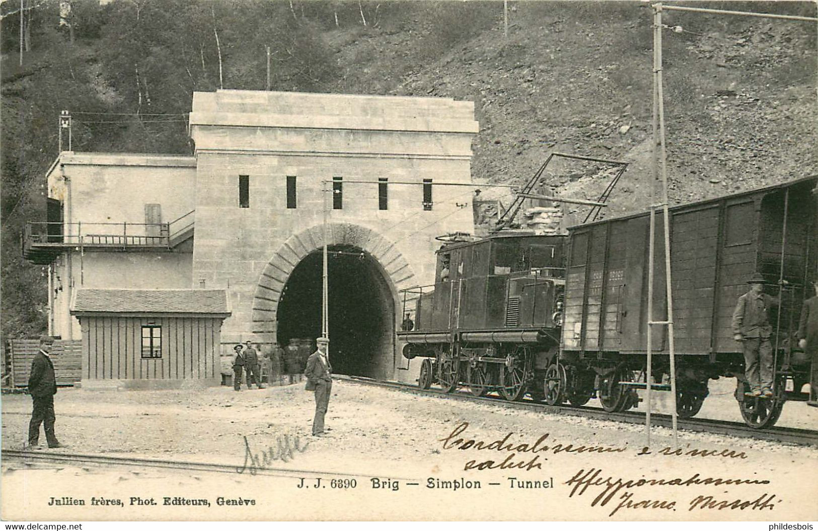 SUISSE   BRIG  Simplon Tunnel  Train - Simplon