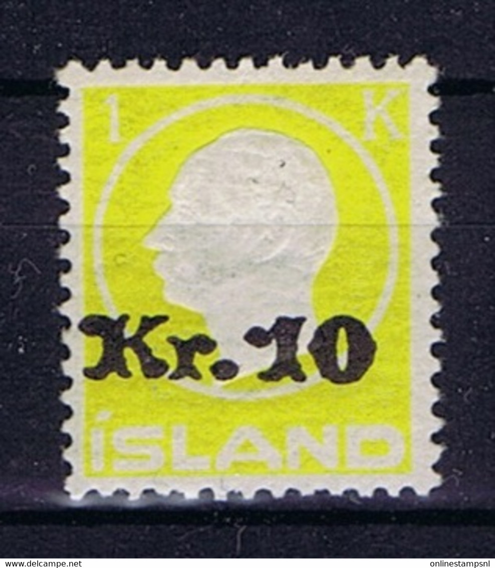 Iceland: 1924 Mi Nr 111 MH/*, Mit Falz, Avec Charnière - Neufs