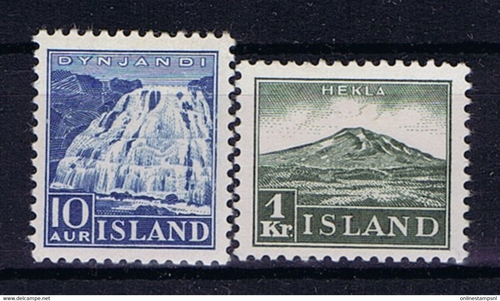 Iceland: 1935 Mi Nr 181 + 182 MH/*, Mit Falz, Avec Charnière - Nuevos