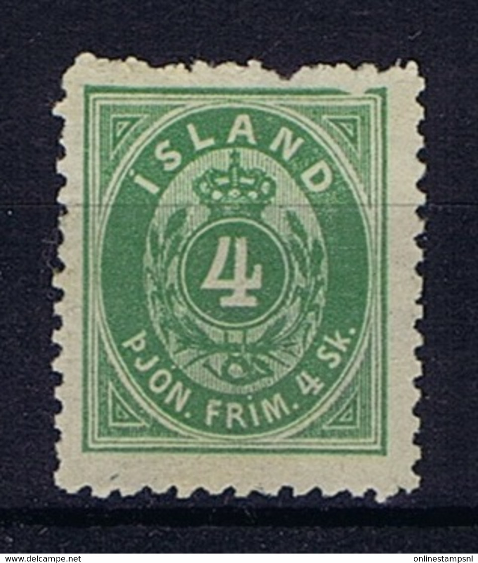 Iceland: Dienst / Service  Mi Nr 1 B Not Used (*) SG 1873 - Dienstmarken