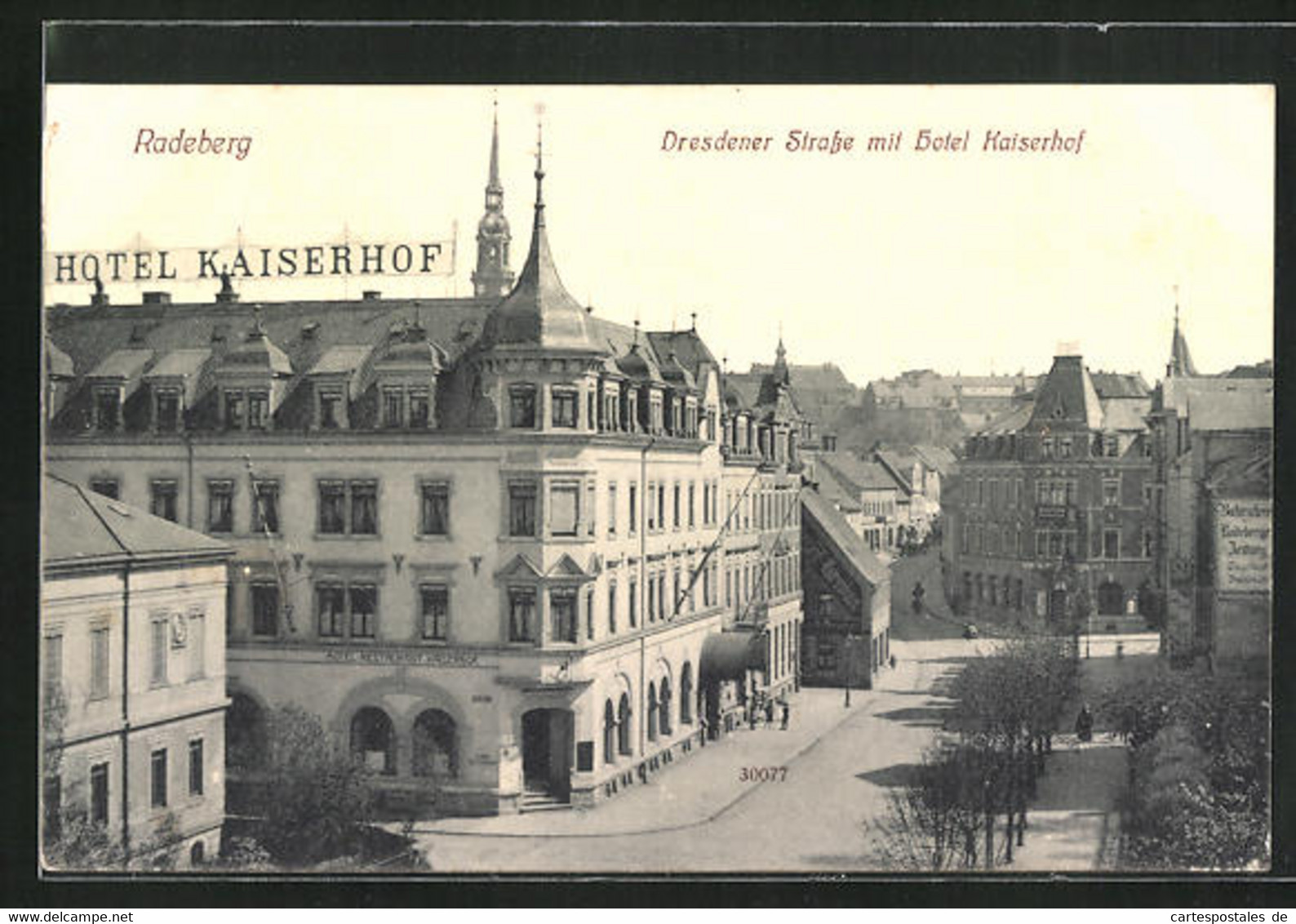 AK Radeberg, Dresdener Stasse Mit Hotel Kaiserhof - Radeberg