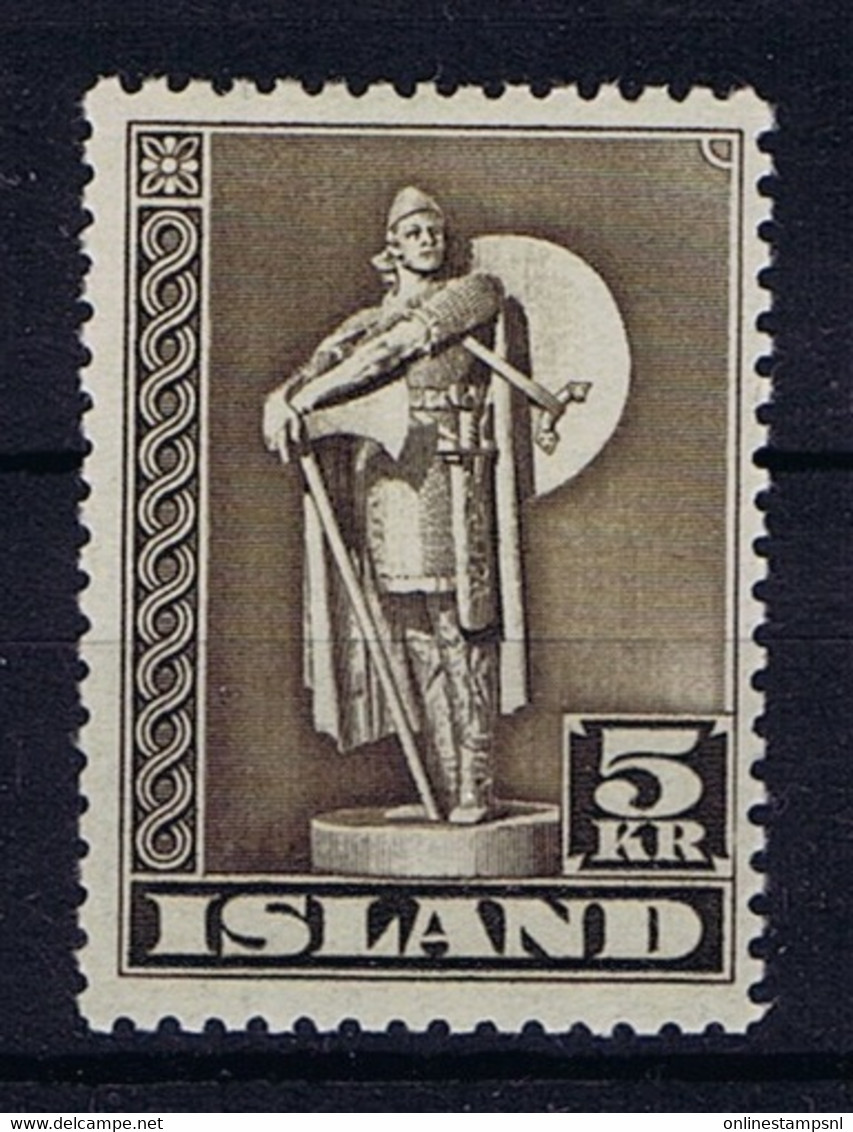 Iceland: Mi Nr 230 C MH/*, Mit Falz, Avec Charnière 1943 - Unused Stamps