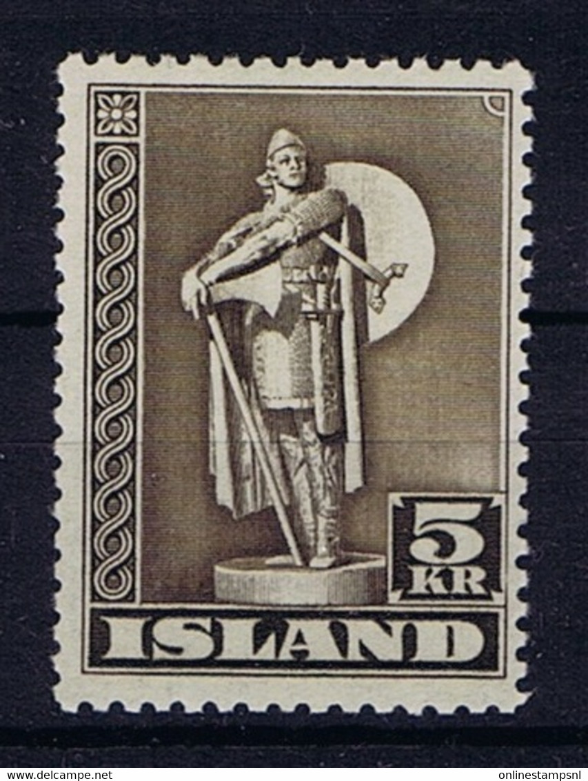 Iceland: Mi Nr 230 C MH/*, Mit Falz, Avec Charnière 1943 - Ungebraucht