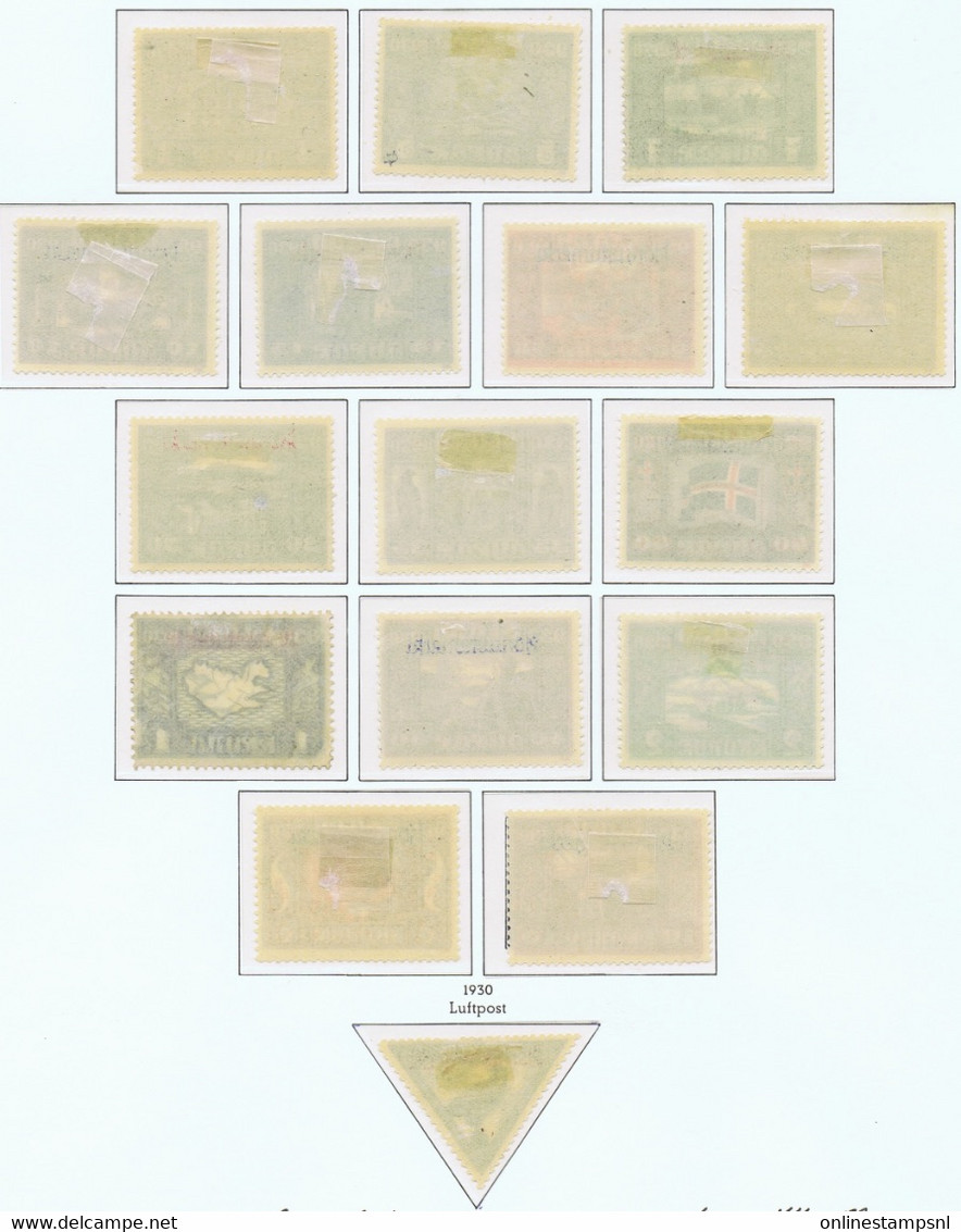 Iceland: Dienst / Service Mi Nr 44 - 59 MH/*, Mit Falz, Avec Charnière 30 A Has A Thin - Officials