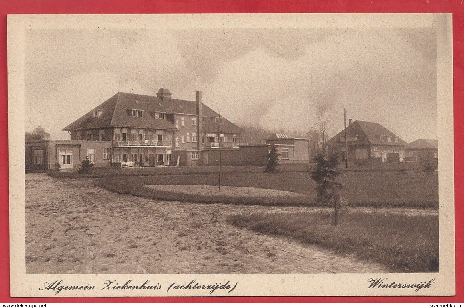 NL.- Winterswijk, Algemeen Ziekenhuis Achterzijde. Uitgave G.J. Albrecht. Foto-Mantel. - Winterswijk