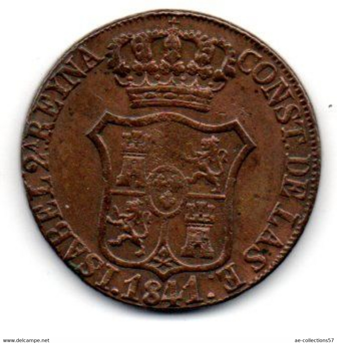 Espagne -  6 Quartos 1841 Catalogne TTB - Monedas Provinciales