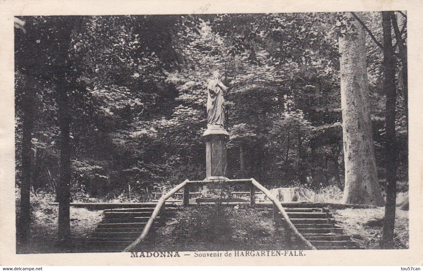 HARGARTEN - FALCK - MOSELLE  -  (57)  -   CPA 1931 - LA MADONNA. - Metz Campagne