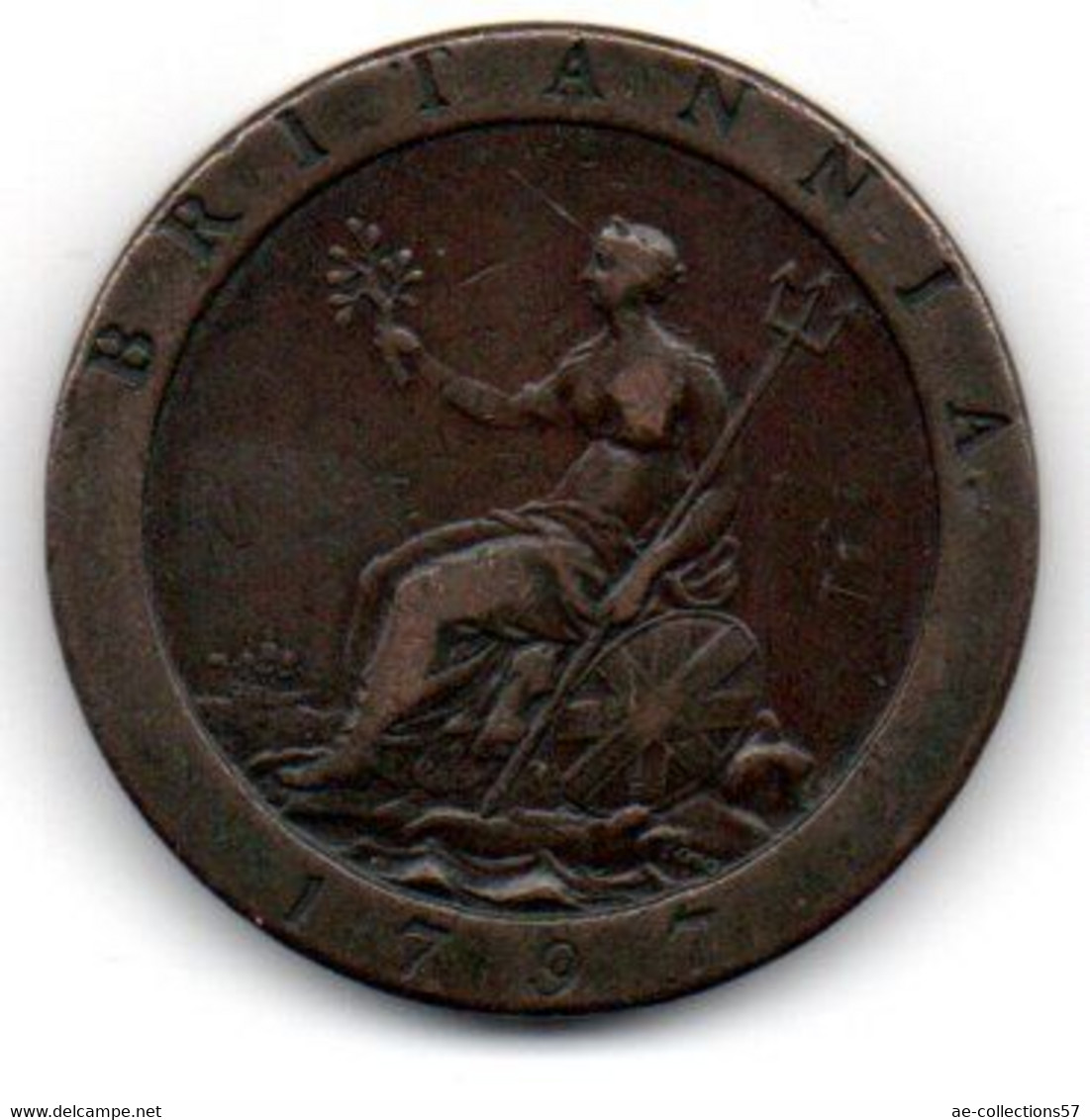 Grande Bretagne -  1 Penny 1797 Georges III TTB - C. 1 Penny