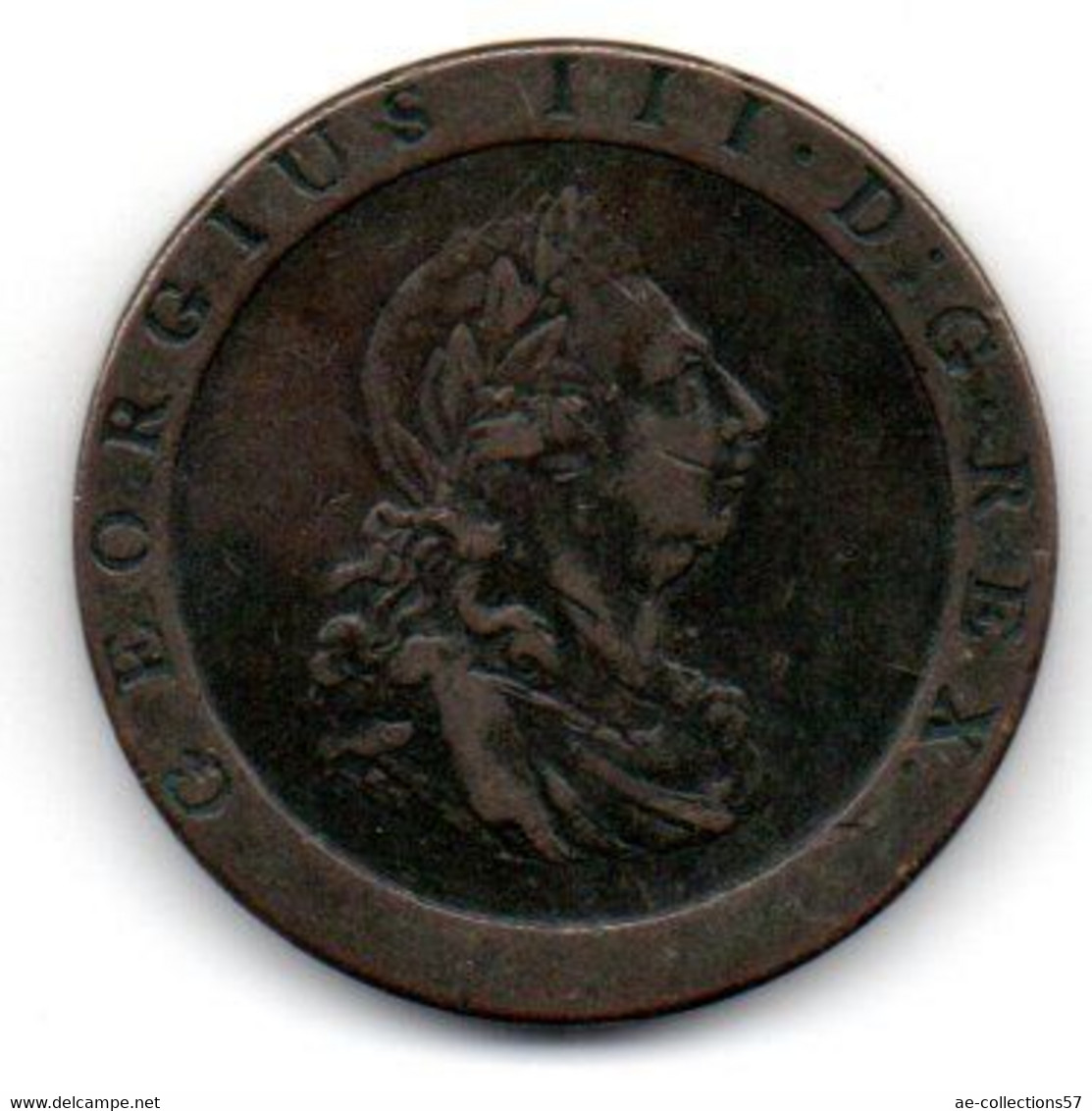 Grande Bretagne -  1 Penny 1797 Georges III TTB - C. 1 Penny