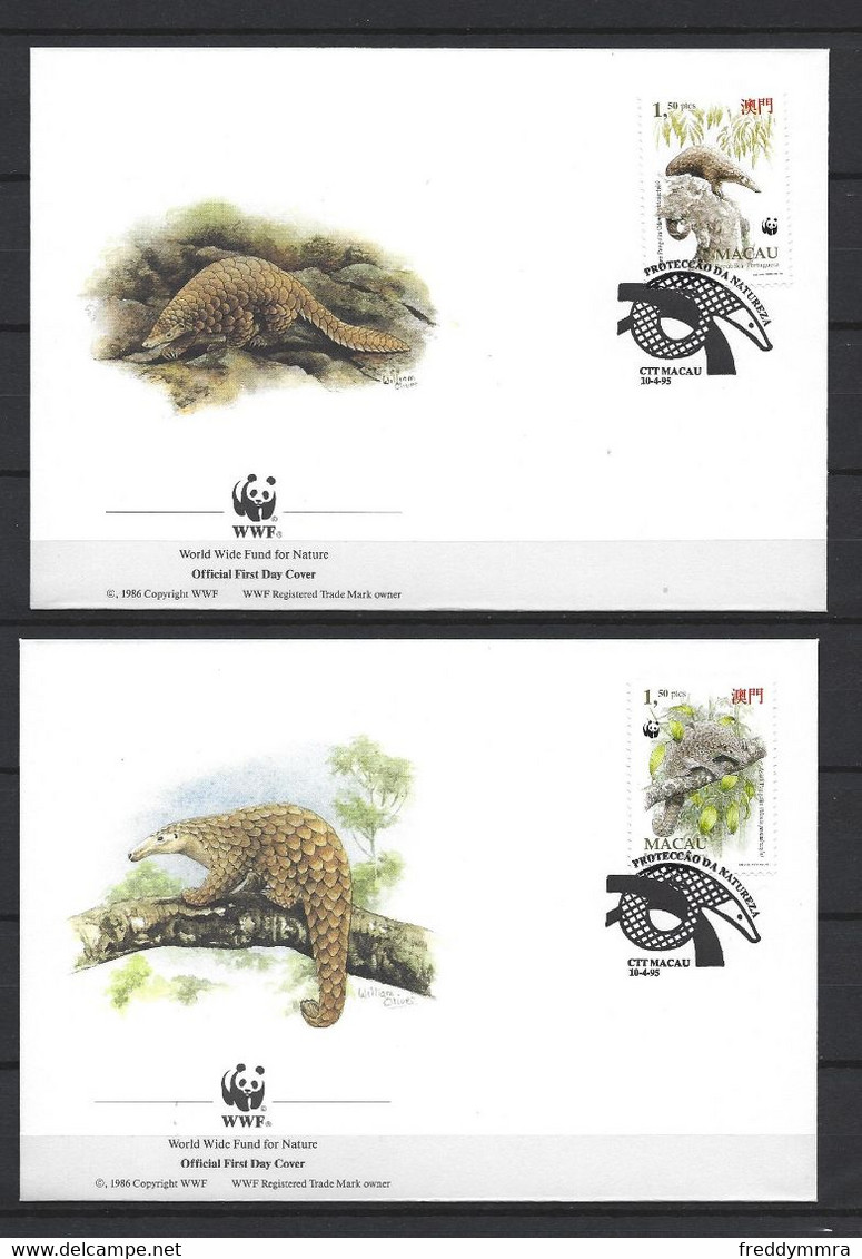 Macao: 758/ 761 Sur FDC -   WWF - FDC