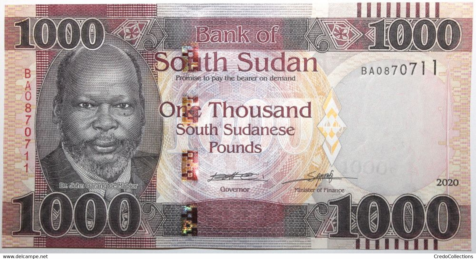 Soudan Du Sud - 1000 Pounds - 2020 - PICK NEW20 - NEUF - Zuid-Soedan