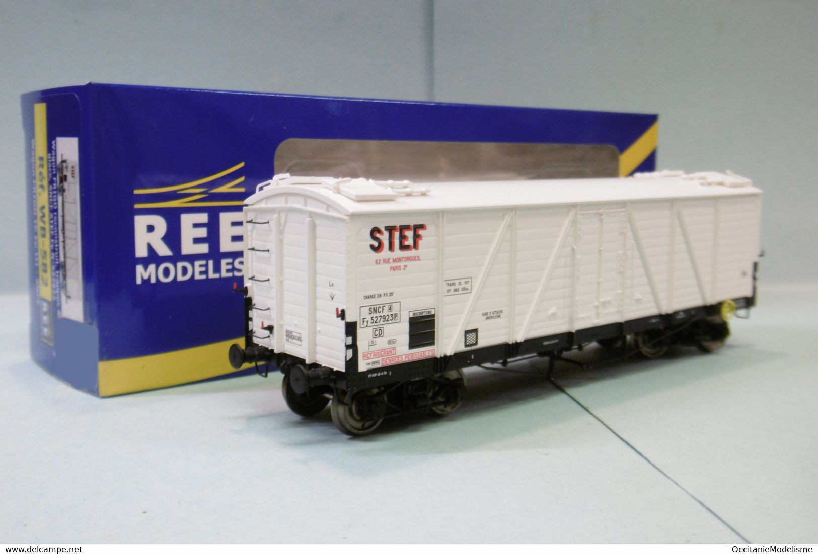 REE - WAGON FRIGO Reconstruit STEF SNCF Ep. III Réf. WB-582 Neuf NBO HO 1/87 - Vagoni Merci