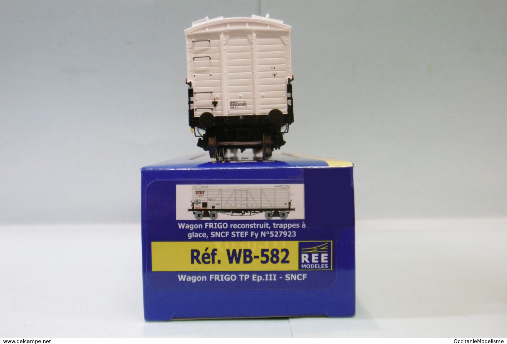 REE - WAGON FRIGO Reconstruit STEF SNCF Ep. III Réf. WB-582 Neuf NBO HO 1/87 - Wagons Marchandises