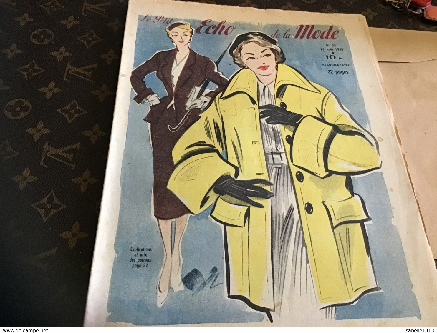 Le Petit écho De La Mode 1950 Paris Plus De Photos De L’intérieur Sur Demande - Moda