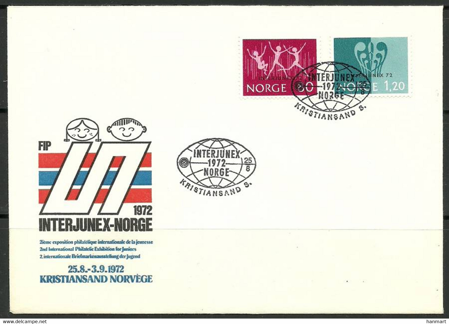 Norway 1972 Mi 647-648 FDC  (FDC ZE3 NRW647-648) - Briefmarkenausstellungen