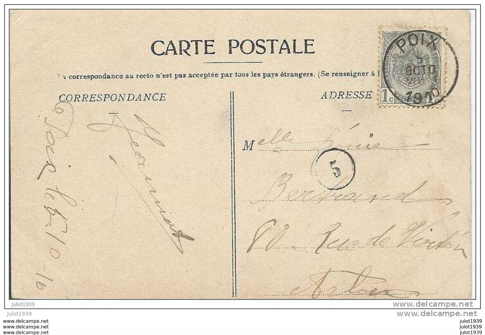 VAL-DE-POIX ..-- La Lhomme Sous L' ENCONFAYS.  1910 Vers ARLON ( Melle Léonie BERTRAND ) . Voir Verso . - Saint-Hubert