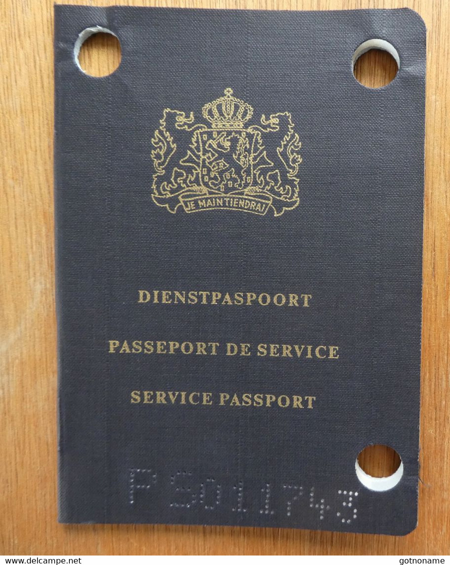 Passeport, Passport De Service, Dienstpassport 1968, NL Néerlandais, Vierge - Documents Historiques