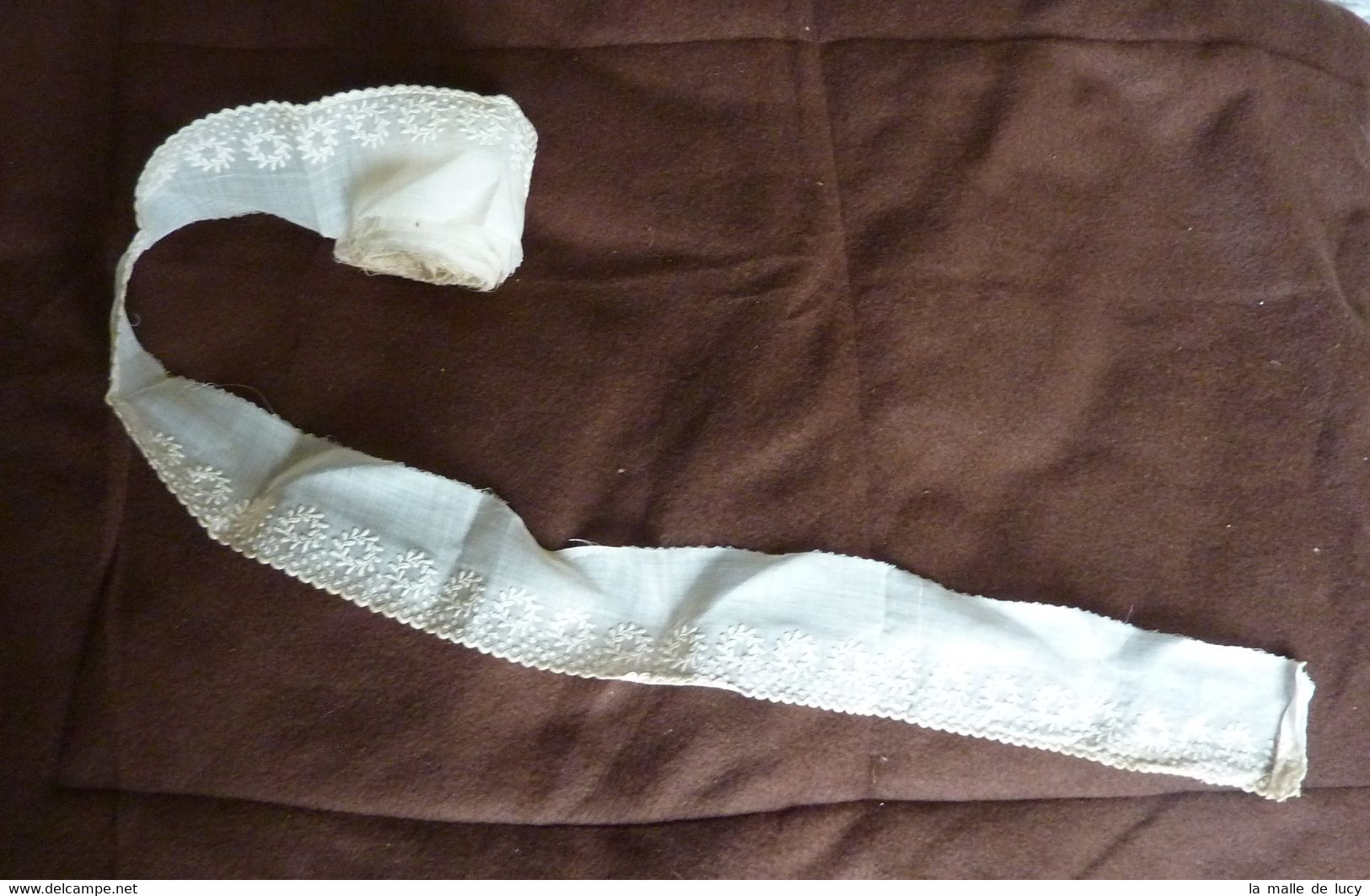 Dentelle Ancienne 1900 Broderie Et Percale - Dentelles Et Tissus