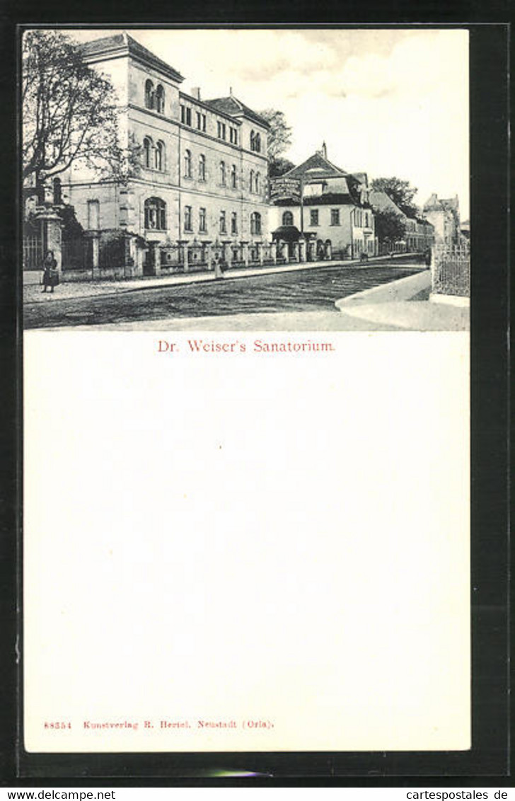 AK Neustadt / Orla, Kurhotel Dr. Weiser's Sanatorium - Neustadt / Orla