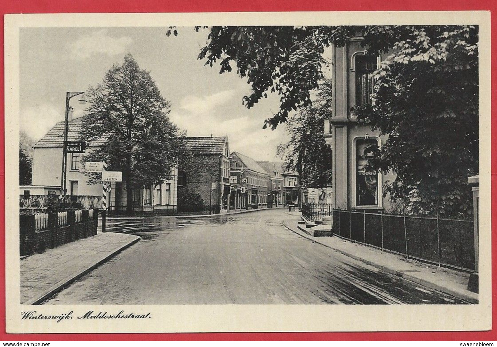 NL.- WINTERSWIJK. MEDDESCHESTRAAT. Boekhandel G.J. Albrecht - Foto Mantel. - Winterswijk