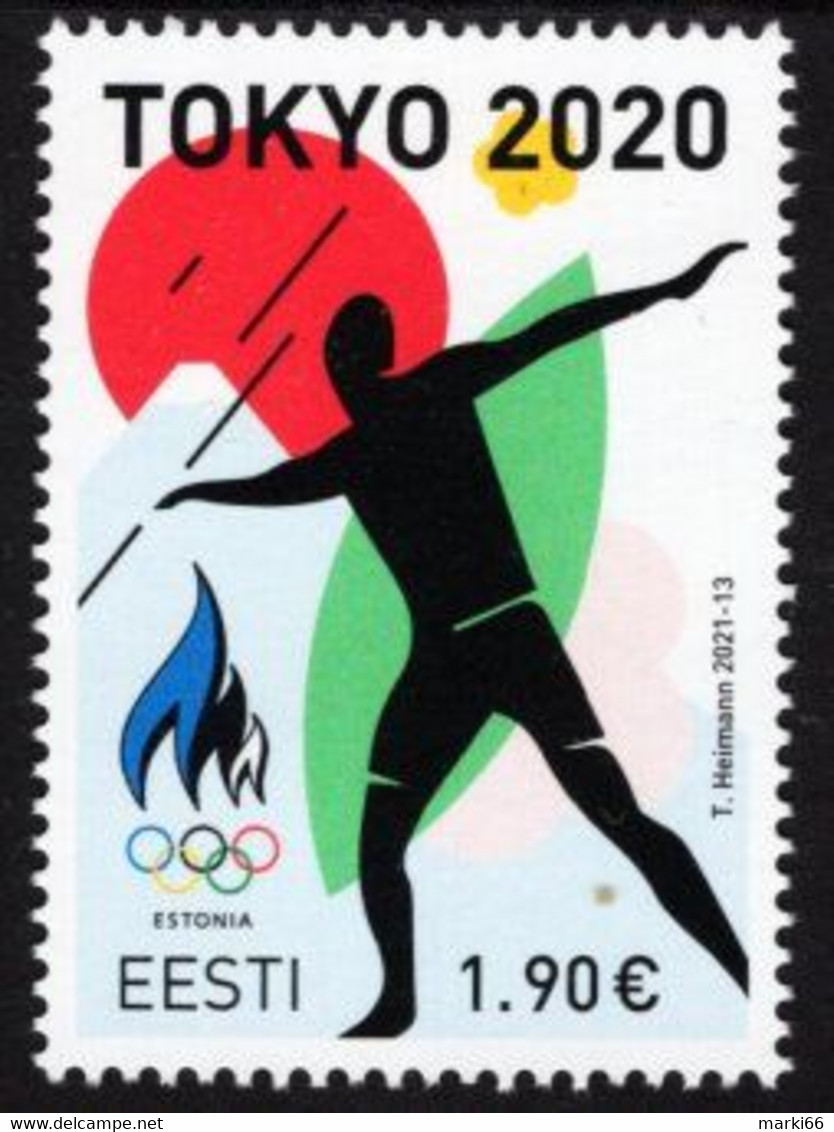 Estonia - 2021 - Summer Olympic Games In Tokyo - Mint Stamp - Estonia