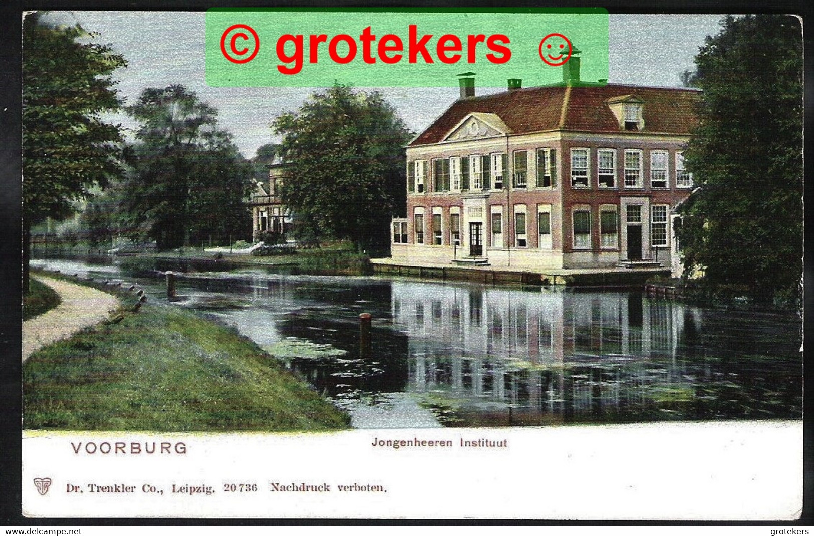 VOORBURG Jongenheeren Instituut Ca 1900 Trenklerkaart - Voorburg