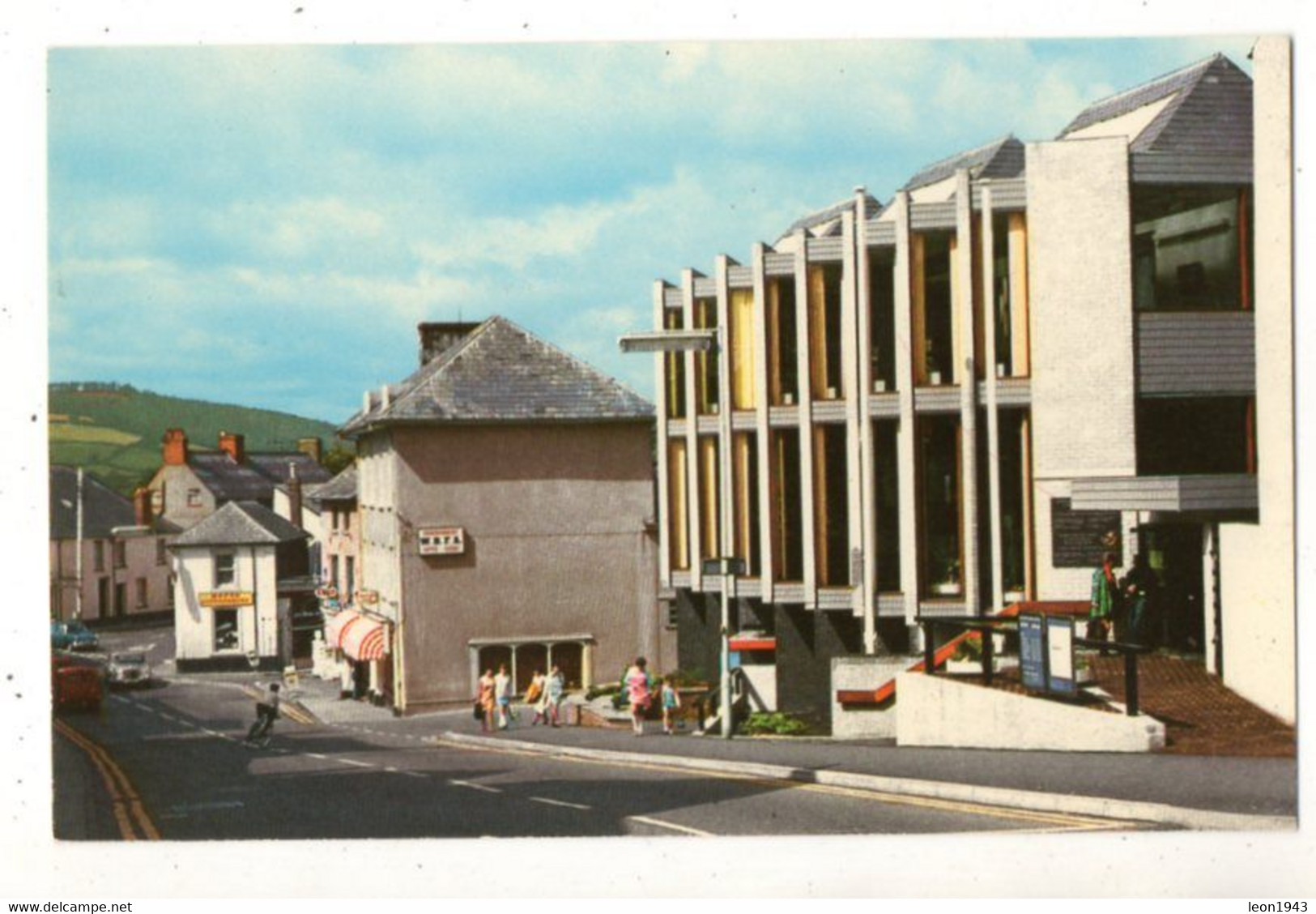 06701-LE-ROYAUME UNI-NEW TOWN LIBRARY,BRECON--------------animée - Breconshire