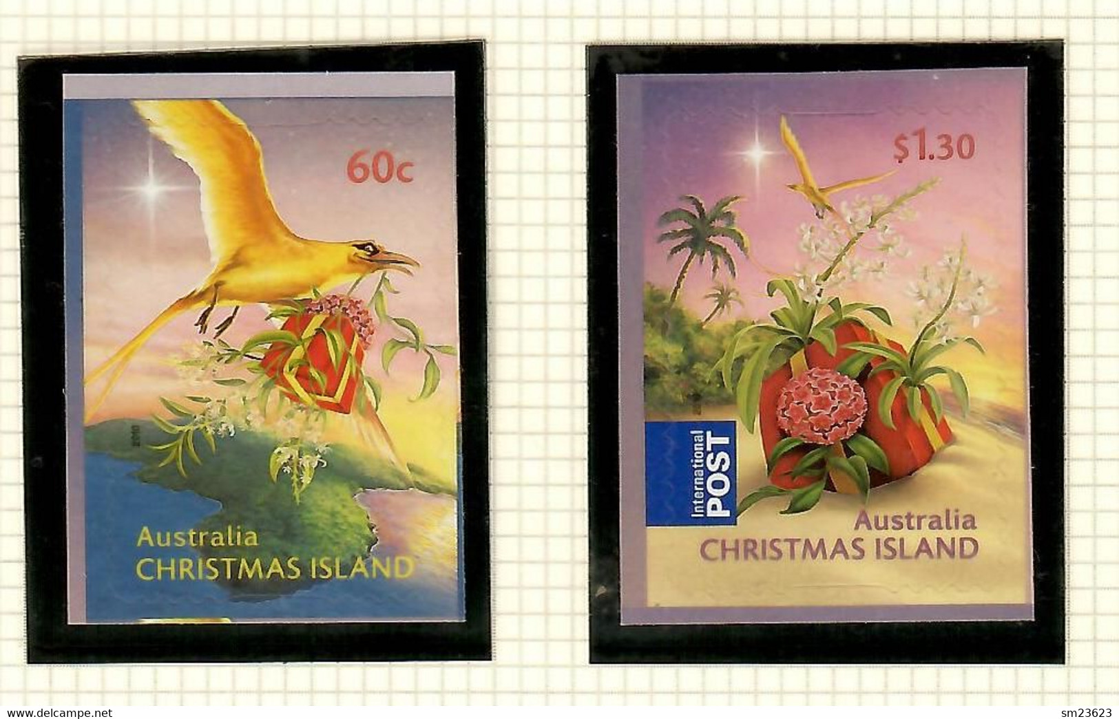 Australien / Christmas Island  2010  Mi.Nr. 687/ 688 , Christmas / Weihnachten - Self-adhesive - Postfrisch / MNH / (**) - Christmaseiland