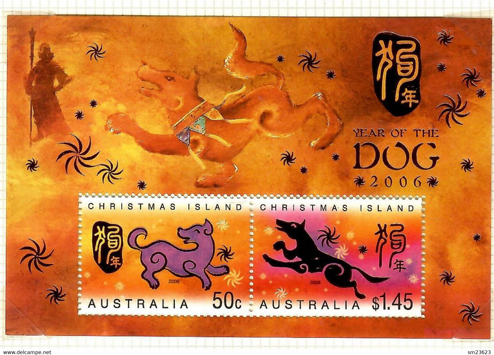 Australien / Christmas Island 2006  Mi.Nr. Sheet 20 (567 / 568) , Year Of The Dog - Postfrisch / MNH / (**) - Christmas Island