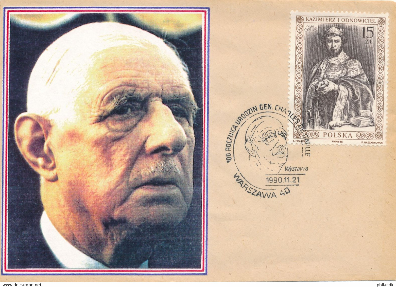 BEAU LOT FDC CARTES ENVELOPPES BLOCS TIMBRES DENTELES NON DENTELES GENERAL CHARLES DE GAULLE