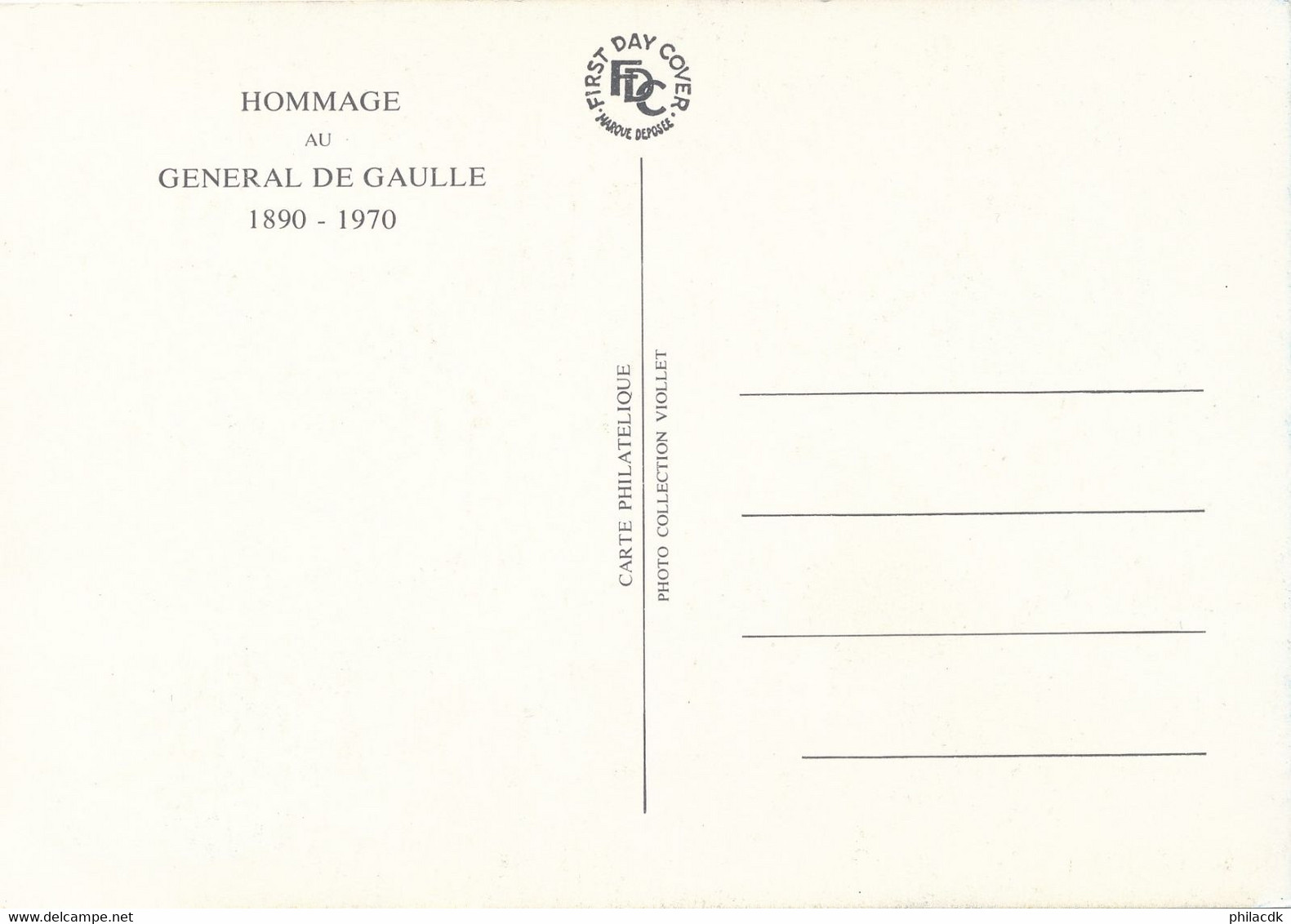 BEAU LOT FDC CARTES ENVELOPPES BLOCS TIMBRES DENTELES NON DENTELES GENERAL CHARLES DE GAULLE