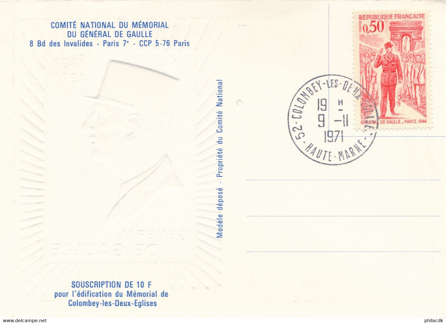 BEAU LOT FDC CARTES ENVELOPPES BLOCS TIMBRES DENTELES NON DENTELES GENERAL CHARLES DE GAULLE