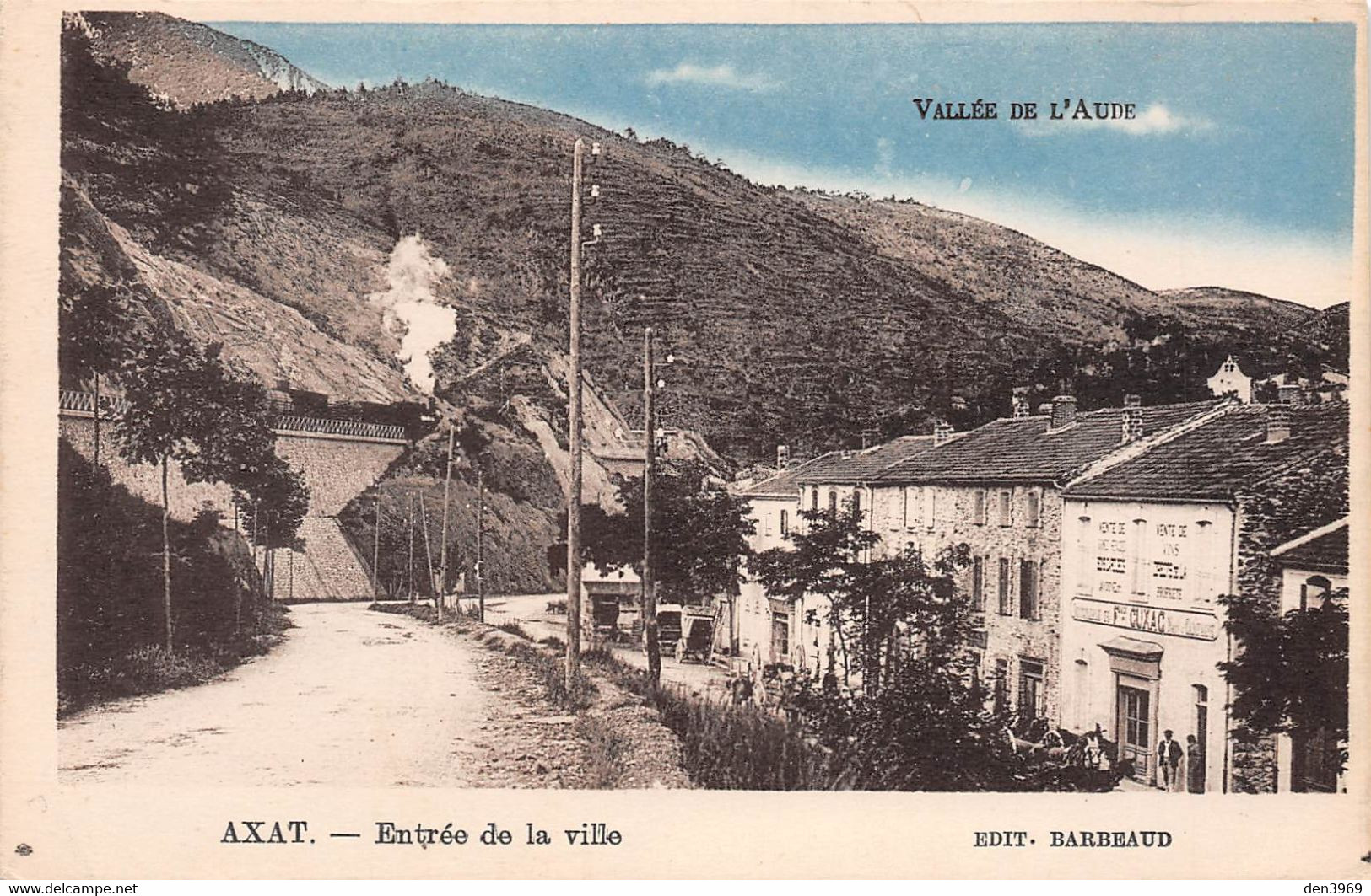 AXAT - Entrée De La Ville - Train - Vallée De L'Aude - Axat