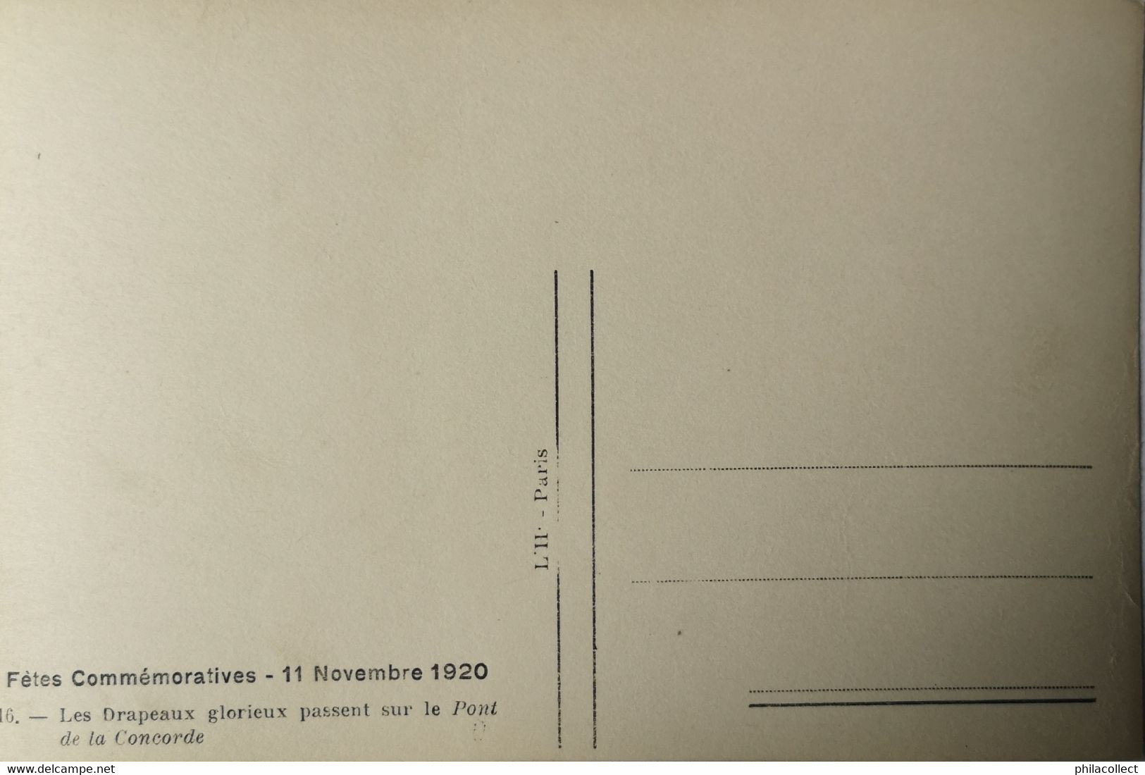 Paris (75) Carte Photo // Fetes Commemorative - 11 November 1920 / NO. 16.  19?? - Autres & Non Classés