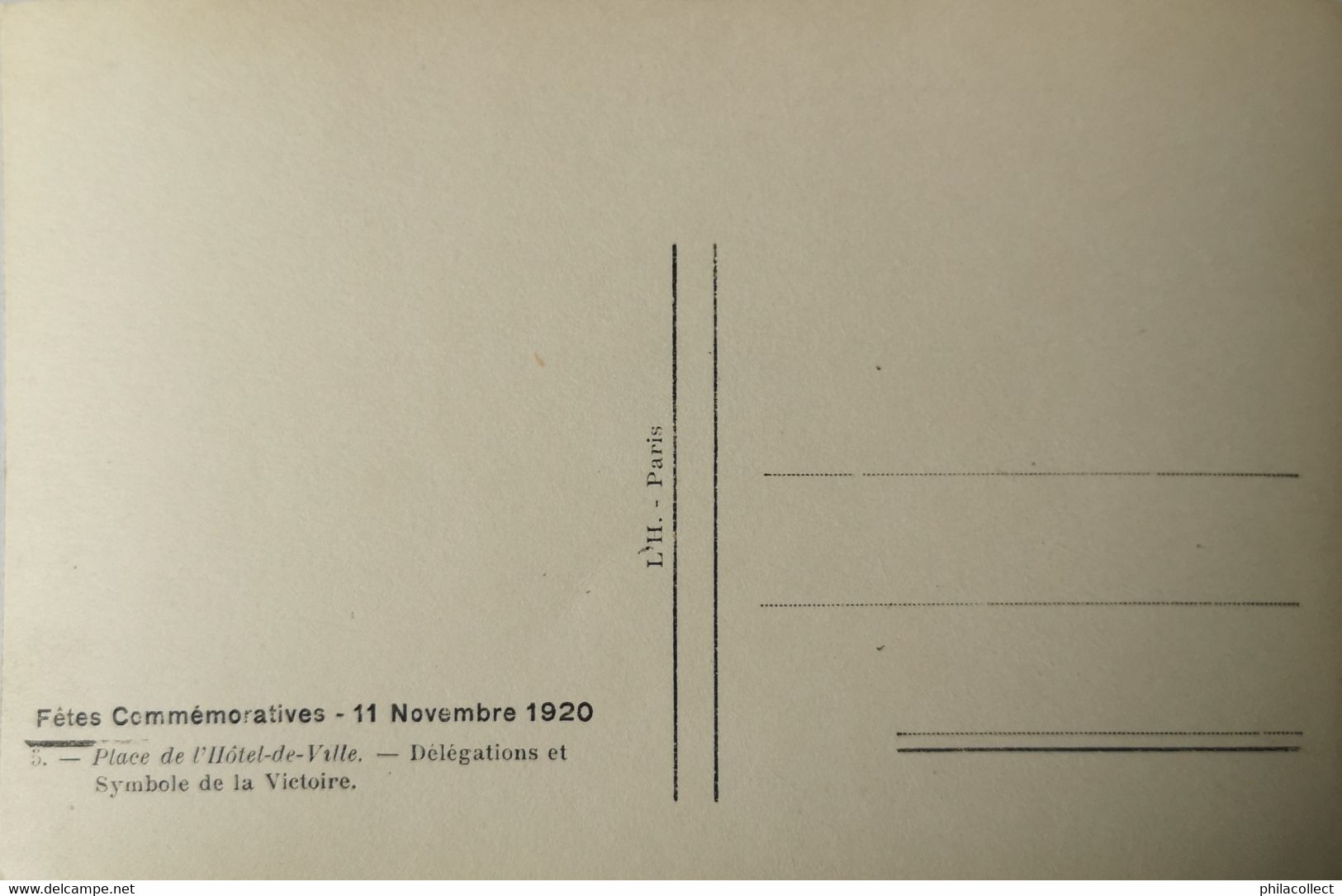 Paris (75) Carte Photo // Fetes Commemorative - 11 November 1920 / NO. 5.  19?? - Autres & Non Classés