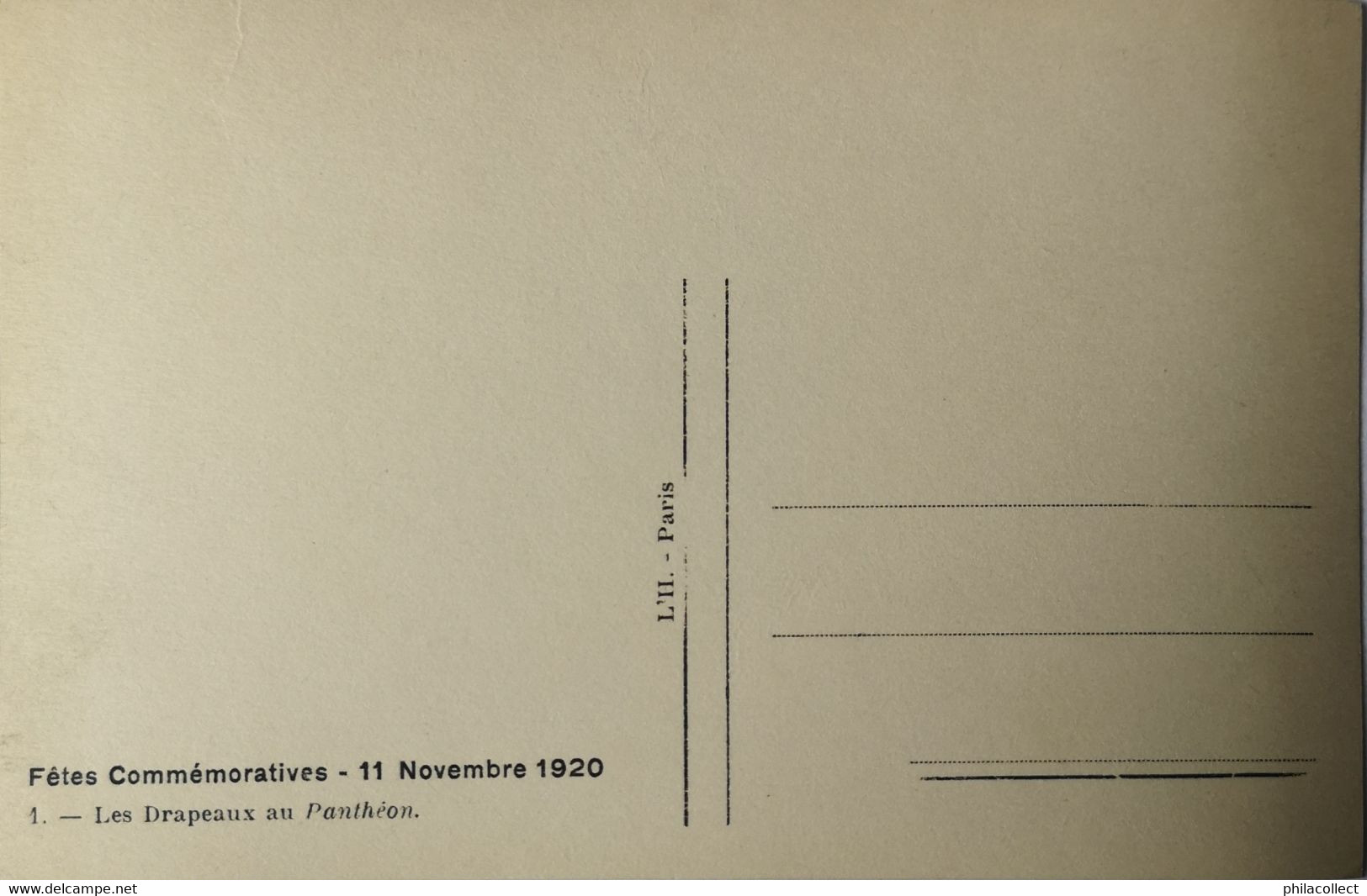 Paris (75) Carte Photo // Fetes Commemorative - 11 November 1920 / NO. 1.  19?? - Autres & Non Classés