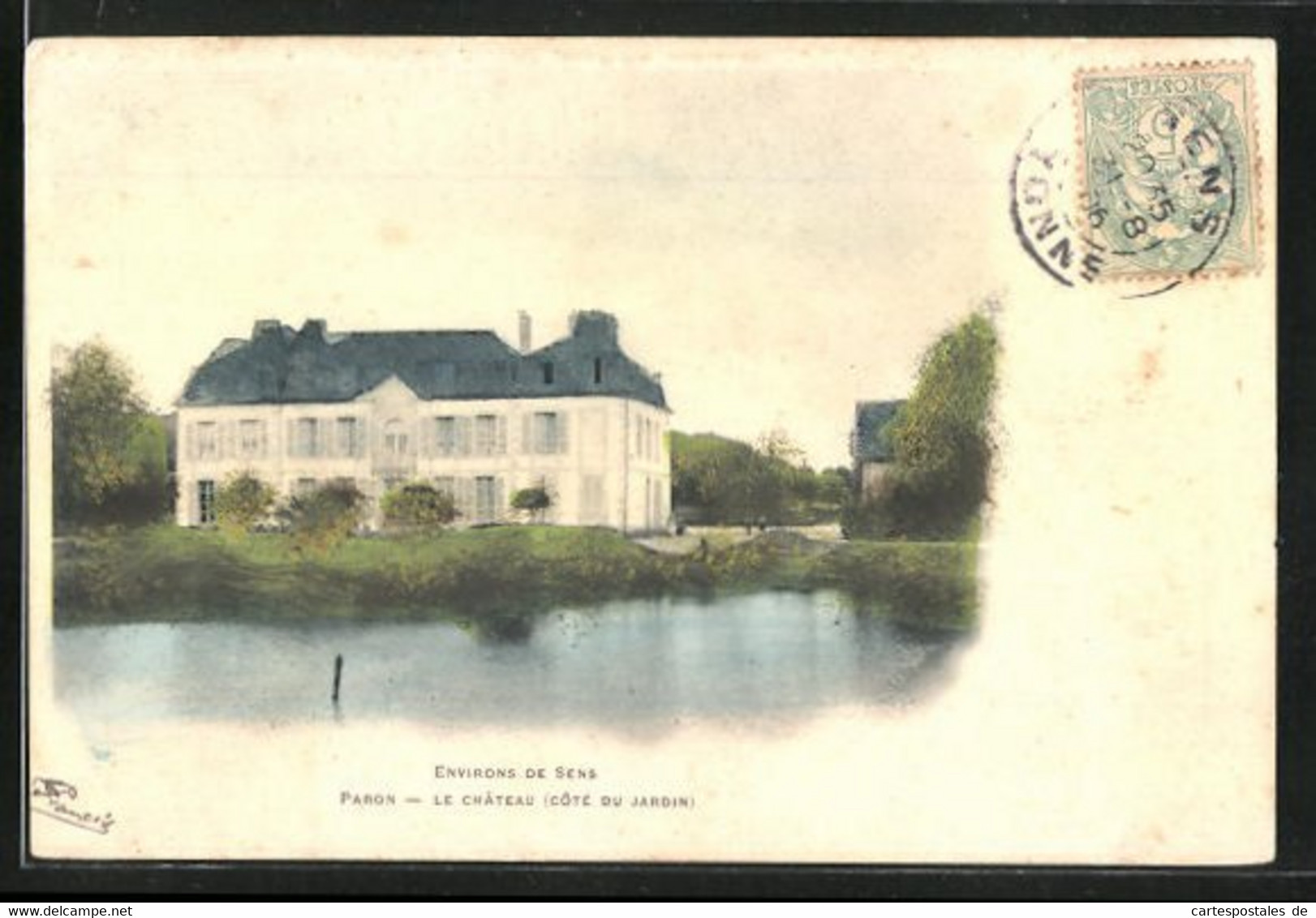 CPA Paron, Le Chateau, Cote Du Jardin - Paron