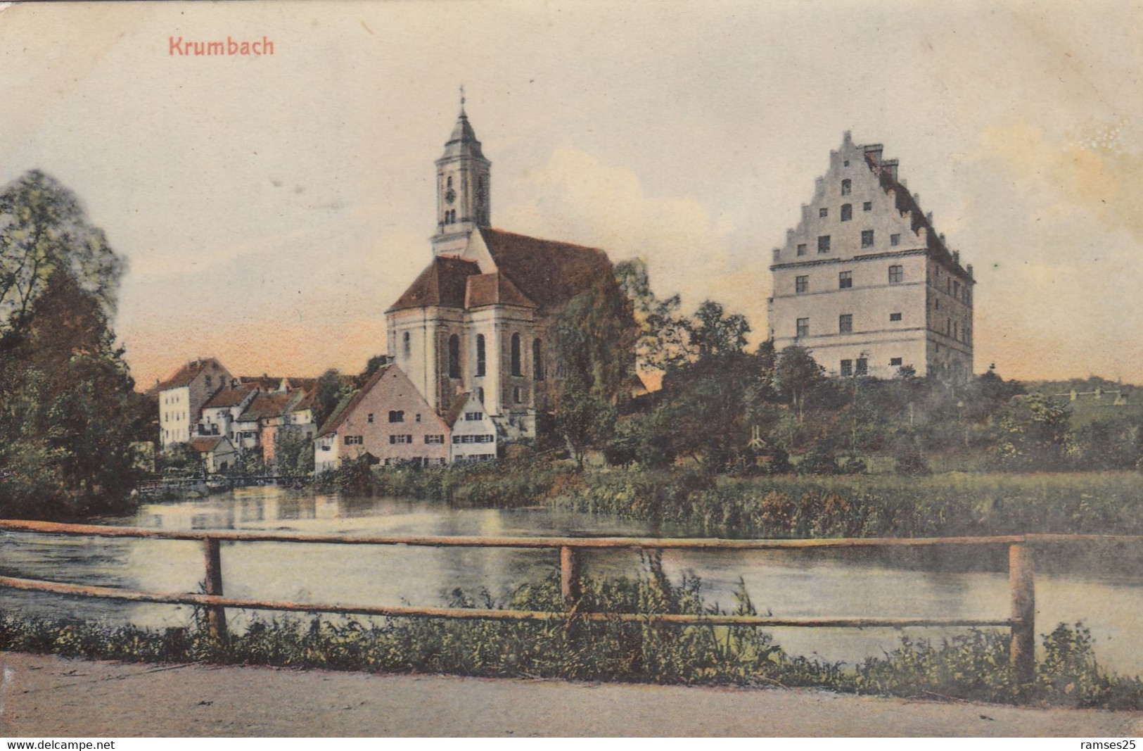 (189)  CPA  Krumbach ( La Carte Se Décolle) - Krumbach