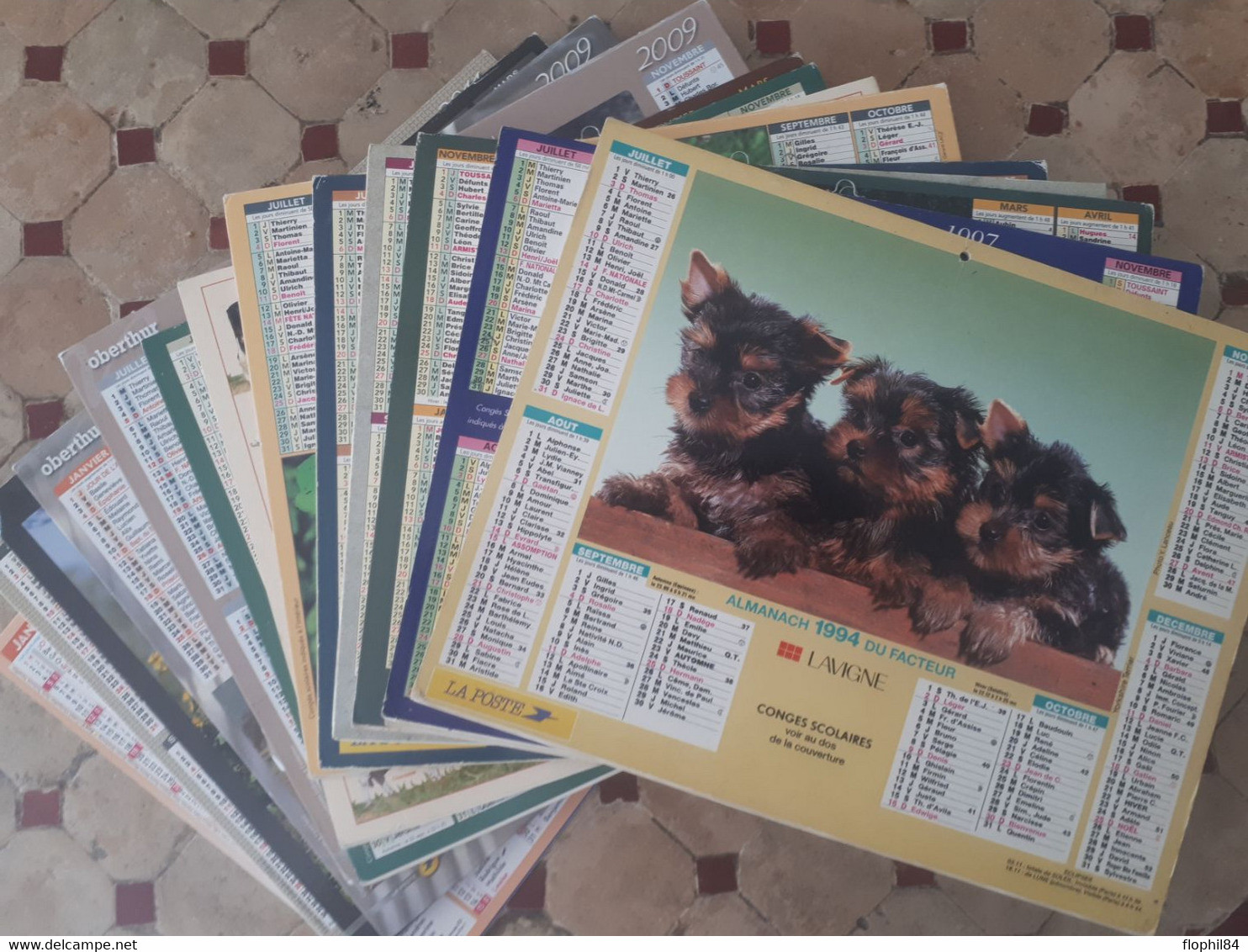 CALENDRIERS - 15 CALENDRIERS - 1994,1997,1998,2002,2003,2004,2005,2009 YONNE - 2009,2010 AUBE - 2011,2020 VAUCLUSE - PRE - Other & Unclassified